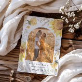 Zomer Zonnebloem bruiloft Save The Date