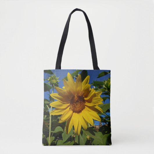 Zomer Zonnebloem Canvas tas (Voorkant)