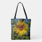 Zomer Zonnebloem Canvas tas (Achterkant)