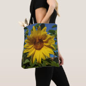 Zomer Zonnebloem Canvas tas (Dichtbij)