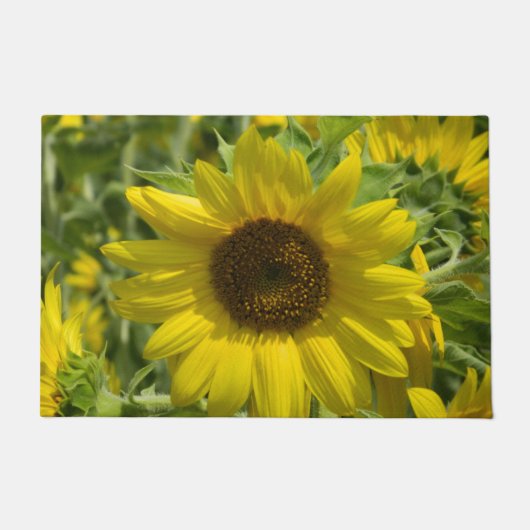 Zomer Zonnebloem Deurmat (Voorkant)