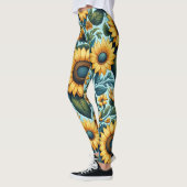 Zomer/zonnebloem/ Leggings (Links)