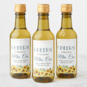 Zomer Zonnebloem Mini Wijn Label Wijn Etiket (Flessen)