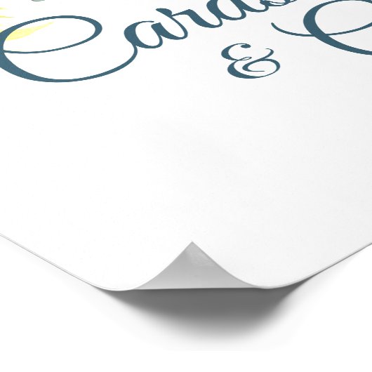 Zomer Zonnebloem Tafelblad Teken Poster (Hoek)