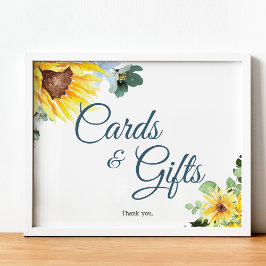 Zomer Zonnebloem Tafelblad Teken Poster