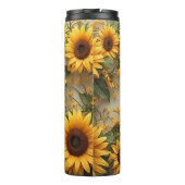 Zomer Zonnebloem Tuinontwerp Thermosbeker (Achterkant)