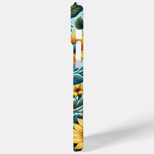 Zomer/zonnebloem/vogel Case-Mate iPhone Case (Achterkant / Links)