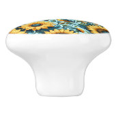 Zomer/zonnebloem/vogel Keramische Knop (Zijkant)