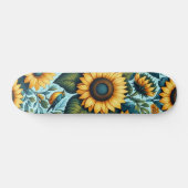 Zomer/zonnebloem/vogel Persoonlijk Skateboard (Horizontaal)
