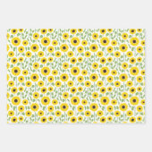 Zomer Zonnebloemen Bloemen Gecoördineerd Inpakpapier Vel (Voorkant)