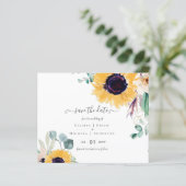 Zomer Zonnebloemen Eucalyptus Greenery Wedding (Staand voorkant)