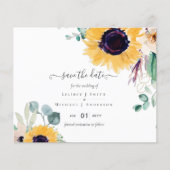 Zomer Zonnebloemen Eucalyptus Greenery Wedding (Voorkant)