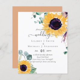 Zomer Zonnebloemen Eucalyptus Greenery Wedding