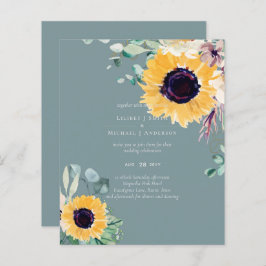 Zomer Zonnebloemen Eucalyptus Greenery Wedding