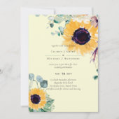 Zomer Zonnebloemen Eucalyptus Greenery Wedding (Voorkant)