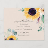 Zomer Zonnebloemen Eucalyptus Greenery Wedding (Voorkant)