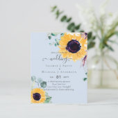 Zomer Zonnebloemen Eucalyptus Greenery Wedding (Staand voorkant)