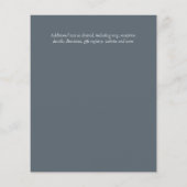 Zomer Zonnebloemen Eucalyptus Greenery Wedding Flyer (Achterkant)
