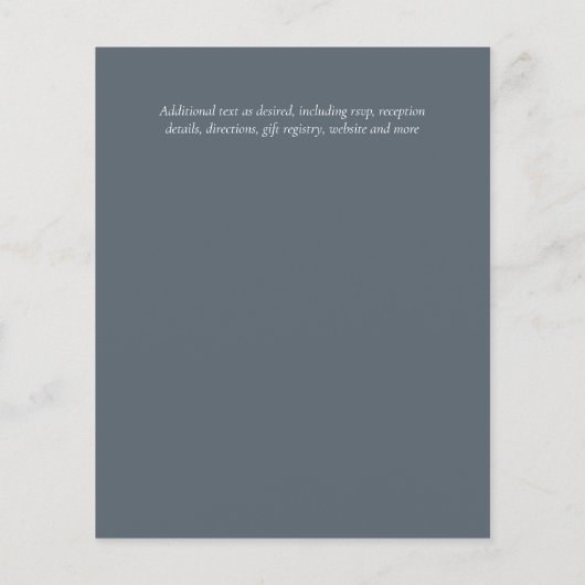 Zomer Zonnebloemen Eucalyptus Greenery Wedding Flyer (Achterkant)