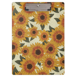 Zomer Zonnebloemen Klembord