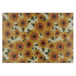 Zomer Zonnebloemen Snijplank