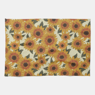 Zomer Zonnebloemen Theedoek