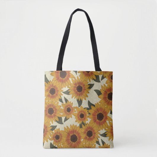 Zomer Zonnebloemen Tote Bag (Voorkant)