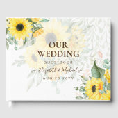Zomer Zonnebloemen Trouwgastenboek Gastenboek (Voorkant)