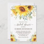 Zomer Zonnebloemen Vrijgezellenfeest Geel Bloemen Kaart (Voorkant)