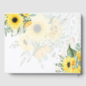 Zomer Zonnebloemen Weddenschap Boek (Achterkant)