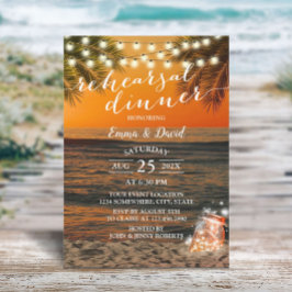 Zomer Zonnedag Beach Weddenschap repetitie Dinner Kaart
