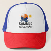 Zomer Zonneschijn Design Trucker Pet (Voorkant)
