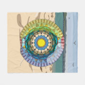 Zomer Zonneschijn Fleece Deken (Voorkant (Horizontaal))
