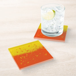 Zomer Zonneschijn Minimalistische Print Glazen Onderzetter