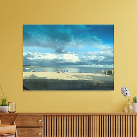 Zomer Zonnestrand, Kaapskabeljauw Canvas Afdruk (Insitu (Woonkamer))