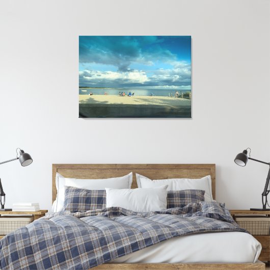 Zomer Zonnestrand, Kaapskabeljauw Canvas Afdruk (Insitu (Slaapkamer))