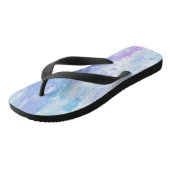 Zomer Zonsondergang/Blauw/Roze/Abstract/Teenslippe Teenslippers (Schuin)