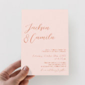 Zomer Zonsondergang Bruiloft Kaart