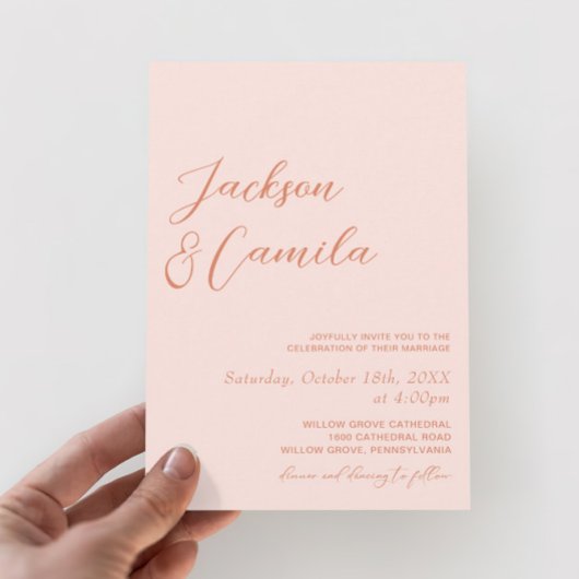 Zomer Zonsondergang Bruiloft Kaart