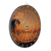 Zomer Zonsondergang Dartbord (Voorkant Links)