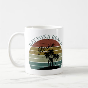 Zomer Zonsondergang Daytona Beach Florida Vintage Koffiemok