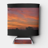 Zomer Zonsondergang Drink Gezellig Blikjeskoeler (Voorkant)