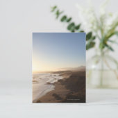 Zomer zonsondergang op weg 1 van Californië Briefkaart (Staand voorkant)