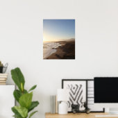 Zomer zonsondergang op weg 1 van Californië Poster (Thuiskantoor)