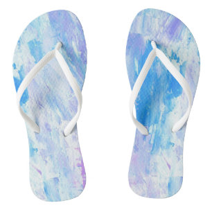 Zomer Zonsondergang Roze/Blauw Paar Teenslippers