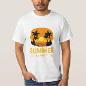 Zomer zonsondergang T-shirt (Voorkant)