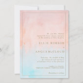 Zomer zonsondergang Waterverf Alles in een bruilof Kaart (Voorkant)