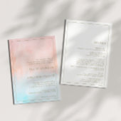 Zomer zonsondergang Waterverf Alles in een bruilof Kaart