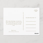 Zomer zonsondergang Waterverf bruiloft dank u Briefkaart (Achterkant)