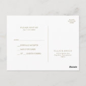 Zomer Zonsondergang Waterverf Bruiloft RSVP Briefk Briefkaart (Achterkant)